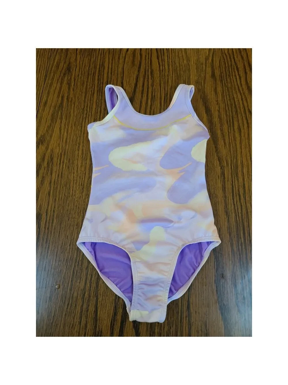 Cat & Jack Purple Camo One Piece Swimsuit XS